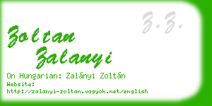 zoltan zalanyi business card